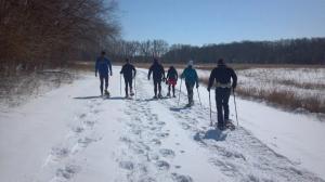 snowshoeing