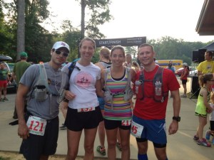 With Luigi, Mary, and Laura at the start of Day 3.