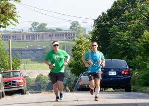 Running with Danny at Mile 2.
