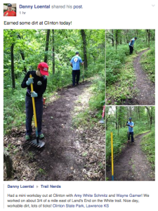 Trail repair on Tuesday, May 19, 2015.