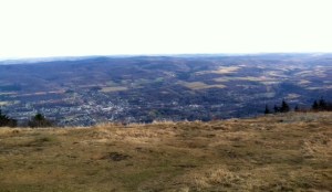 The summit of Mount Greylock offers views for miles.